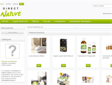 Tablet Screenshot of directnature.fr